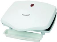 Brentwood TS-610 Contact Indoor Grill in White, 1100 Watts Power, Low fat grilling, Fat drips away from food into drip tray, Non-stick coating for easy cleaning, Plastic Spatula (Included), Convenient extra large grilling surface, Slanted design plate for healthy cooking, Dishwasher safe drip tray (included), Stands up-right for compact storage, UPC 181225806100 (TS610 TS 610) 