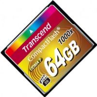 Transcend TS64GCF1000 Ultimate Flash memory card - CompactFlash, 64 GB Storage Capacity, 1000x Memory Speed, 160 MBps Maximum Read Speed, 120 MBps Maximum Write Speed, UDMA Mode and ECC Support Features, UPC 760557823964 (TS64GCF1000 TS64-GCF-1000 TS64 GCF 1000) 
