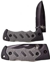 12 Survivors TS71004K Folding Knife Kit, Nylon sheath with buckle pocket, Soft anti-slip handle, Stainless steel blade, Nylon and TPR Handle, Blade Stainless steel in black finish, Overall Size 206x40x18mm, Handle Size 120x40x18mm, UPC 810119018854 (TS-71004K TS 71004K TS71004) 