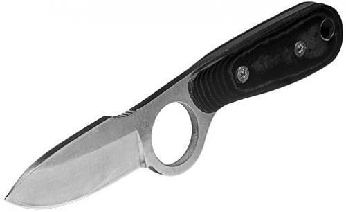 12 Survivors TS71005B BKE Series Knife w/Sheath - Blackened Finish,  Full Tang Blade, 1