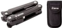 12 Survivors TS72001B Multi-tool, Built-in spring, Locking/release mechanisim, Nylon pouch with belt loop included, Anodized aluminum material, Black oxide finish, Dimensions (closed) 10.6x4.5x2.2cm, Dimensions (opened with plyers only) 16.4x13.5x2.2cm, Weight 8.8oz, UPC 810119018830 (TS-72001B TS 72001B TS72001) 