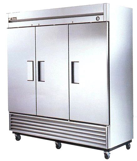 True TS-72F Freezer Reach-in two-section -10 72 cu. ft. Stainless Steel Doors, 3 swing doors, Door locks standard, Incandescent interior lighting (TS 72F  TS72F) 