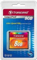 Transcend TS8GCF133 CompactFlash 8GB Memory Card, Ultra-fast 133X performance with dual-channel support, Conforms to CF Type I standards, Data transfer rate Read 65MB/sec (Max), Data transfer rate Write 35MB/sec (Max), Supports Ultra DMA mode 0-4, CompactFlash 4.0 compliant, ATA interface, Low power consumption, UPC 760557810322 (TS-8GCF133 TS 8GCF133 TS8G-CF133 TS8G CF133) 