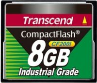 Transcend TS8GCF200I Industrial Temp CF200I 8GB CompactFlash Card, 45MB/s Read, 45MB/s Write, Built with superior quality SLC flash memory, 13bit /1KByte BCH Hardware ECC, CompactFlash Specification Version 4.1 Compliant, RoHS compliant, Support S.M.A.R.T (Self-defined), Support Security Command, UPC 760557818427 (TS-8GCF200I TS 8GCF200I TS8G-CF200I TS8G CF200I) 