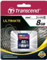 Transcend TS8GSDHC10 SDHC Class 10 (Ultimate) Memory Card, 8GB Capacity, Fully compatible with SD 3.0 Standards, SDHC Class 10 compliant, Easy to use, plug-and-play operation, Built-in Error Correcting Code (ECC) to detect and correct transfer errors, Complies with Secure Digital Music Initiative (SDMI) portable device requirements, UPC 760557817239 (TS-8GSDHC10 TS 8GSDHC10 TS8G-SDHC10 TS8G SDHC10) 