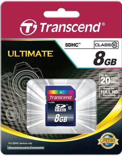 Skylight Protestant lettuce Transcend TS8GSDHC10 SDHC Class 10 (Ultimate) Memory Card, 8GB Capacity,  Fully compatible with SD 3.0 Standards,