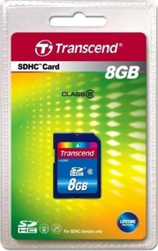 Transcend TS8GSDHC6 Premium Series SDHC Class 6 8GB Memory Card, Fully compatible with SD 2.0 Standards, SDHC Class 6 compliant, Easy to use, plug-and-play operation, Built-in Error Correcting Code (ECC) to detect and correct transfer errors, Complies with Secure Digital Music Initiative (SDMI) portable device requirements, UPC 760557805496 (TS-8GSDHC6 TS 8GSDHC6 TS8G-SDHC6 TS8G SDHC6)