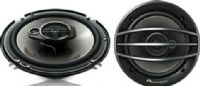 Pioneer TS-A1674R Speaker, 3-way Crossover Type, 70 W RMS Output Power, 600 W PMPO Output Power, 37 Hz Minimum Frequency Response, 30 kHz Maximum Frequency Response, 4 Ohm Impedance, 90 dB Sensitivity, Dome Tweeter, Carbon Graphite Woofer (TSA1674R TS-A1674R TS A1674R) 