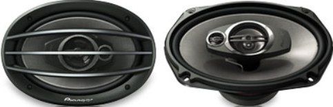 Pioneer TS-A6974R Speaker, 3-way Crossover Type, 160 W RMS Output Power, 1000 W PMPO Output Power, 27 Hz Minimum Frequency Response, 27 kHz Maximum Frequency Response, 4 Ohm Impedance, 91 dB Sensitivity, Crossover Supported, Carbon Graphite Woofer, Dome Tweeter (TSA6974R TS-A6974R TS A6974R)