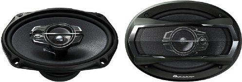 Pioneer TS-A6975R  Three-Way TS Series Coaxial Car Speakers, 3-way Crossover Type, 90 W RMS Output Power, 500 W PMPO Output Power, Crossover Supported, 28 Hz Minimum Frequency Response, 24 kHz Maximum Frequency Response, 4 Ohm Impedance, 91 dB Sensitivity, Automobile Application/Usage, Mica Woofer, 2.25