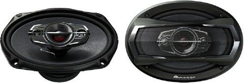 Pioneer TS-A6985R  Four - Way TS Coaxial Car Speakers, 4-way Crossover Type, Crossover Supported, 100 W RMS Output Power, 550 W PMPO Output Power, Mica Woofer, 1