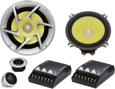 Pioneer Car TS-C130R Component Car Speaker System, 5-1/4'', Rev Series , Aramid Fiber Composite Cone Woofer  (TSC130R TS C130R TS-C130 TSC130)