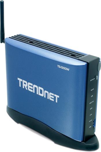 TRENDnet TS-I300W USB 2.0 IDE Wireless Network Storage Enclosure, Wi-Fi Compliant with IEEE 802.11b/g, Standard, Built-in one 10/100Mbps Auto-MDIX Fast Ethernet LAN port, Supports Hard Drive up to 400G, Built-in two USB 2.0 ports for additional storage devices, Supports two modes: Open mode and Account mode, Provides FTP Server for remote access (TS I300W TSI300W TS-I300W)