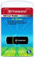 Transcend TS-RDP5K USB P5 Card Reader, Black, Fully Compliant with the Hi-Speed USB 2.0 Interface, USB powered (no external power or battery needed), LED indicates card insertion and data traffic, Supports modern memory cards, Plugs directly into USB port—no cables needed, Compact and easy-to-carry, UPC 760557814887 (TSRDP5K TS RDP5K TS-RDP5) 