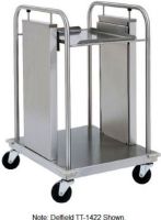 Delfield TT-1221 Mobile Open Frame One Stack Tray Dispenser for 12" x 21" Food Trays, Open Base Style, 60 Trays Capacity, Stainless Steel Material, 1 Number of Compartments, Unheated Style, Tray Dispensers Type, Welded stainless steel construction, UPC 400010754397 (TT-1221 TT 1221 TT1221) 
