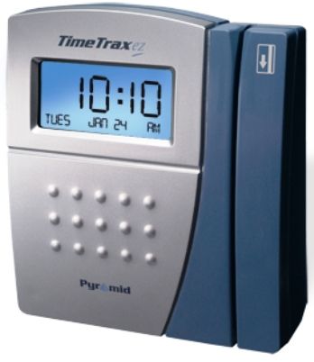 Pyramid Technologies TTEZ Model TimeTrax EZ Automated Time System (Fastime), Accommodates 25 employees, 3 shifts (upgradeable to 100 employees), Calculates weekly/bi-weekly/semi-monthly/monthly payroll (T-TEZ TT-EZ TIME TRAX TIMETRAXEZ)