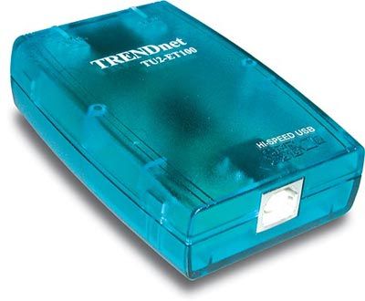 TRENDnet TU2-ET100 High Speed USB 2.0 to 10/100Mbps Fast Ethernet Adapter UPC 710931302103 (TU2 ET100 TU2ET100 TU2-ET10 TU2ET-100 Trendware)