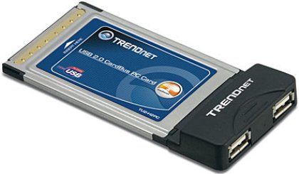 TRENDnet TU2-H2PC Two-Port USB 2.0 Host PC Card, Compliant with USB 2.0 and USB 1.1 Specifications, Supports 6 layers with up to 127 USB Devices (TU2 H2PC TU2H2PC TU2-H2P TU2-H2 TU2H2 TU2H2 Trendware)