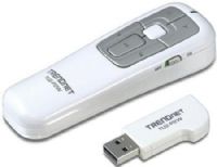 TRENDnet TU2-P2W Compact Wireless USB Presenter, Controls PowerPoint presentations wirelessly at distances of up to 30m (100ft), PowerPoint controls: initiation of presentation mode, slide progression forward and backward, screen dimming and switch to previous active program, Built in Laser pointer to highlight key presentation information (TU2P2W TU2 P2W TU2-P2) 