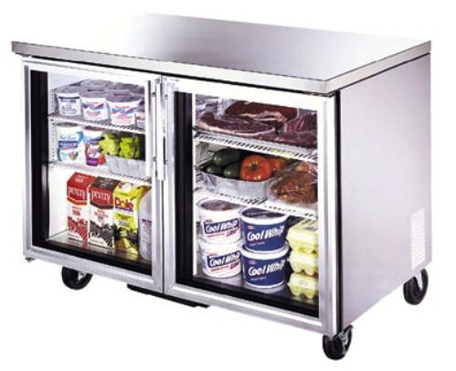 True TUC-48G-ADA Undercounter Refrigerator, 32-38 F, 12 cu. ft., 4 shelves, 300 series stainless steel top and sides, white aluminum interior with 300 series stainless steel floor (TUC48GADA, TUC48G-ADA, TUC-48GADA, TUC-48-G-ADA)