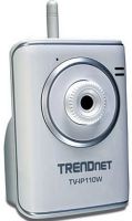 Trendnet TV-IP110W Wireless Internet Camera Server, Supports TCP/IP networking, SMTP Email, HTTP, and other Internet protocols, High quality MJPEG video recording with up to 30frames per second, Record streaming video to your computer, Compatible with wireless g and b devices, Motion detection with Email notification, Control two adjustable motion detection windows with just-in-time snapshot (TV IP110W TVIP110W) 