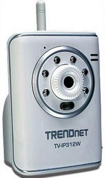 Trendnet TV-IP312W Internet Camera Server with 2-Way Audio, Compatible with wireless g and b devices, Advanced encryption modes include WEP, WPA-PSK and WPA2-PSK, Built-in USB port allows you to store still image directly onto a USB flash or hard drive, Supports TCP/IP networking, SMTP Email, HTTP, Samba and other Internet protocols, High quality MPEG-4 and MJPEG video recording with up to 30 frames per second (TV IP312W TVIP312W)