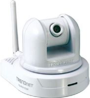 TRENDnet TV-IP410W SecurView Wireless Pan/Tilt/Zoom Internet Camera, Compatible with wireless g and b devices, Advanced encryption modes include WEP, WPA-PSK and WPA2-PSK, Pan 330º side-to-side and tilt 105º up-and-down from any Internet connection, High quality MJPEG video recording with up to 30 frames per second (TVIP410W TV IP410W TV-IP410 TVIP410) 