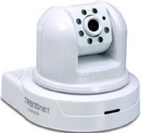 Trendnet TV-IP422W Wireless Day/Night Pan/Tilt Internet Camera Server with 2-Way Audio, Compatible with wireless g and b devices, Advanced encryption modes include WEP, WPA-PSK and WPA2-PSK, Pan 330º side-to-side and tilt 105º up-and-down from any Internet connection, High quality MPEG-4 and MJPEG video recording with up to 30 frames per second (TV IP422W TVIP422W) 