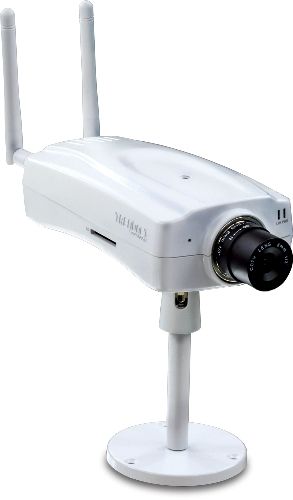 TRENDnet TV-IP512WN ProView Wireless N Internet Camera, Wi-Fi compliant with IEEE 802.11n standard, Backwards compatible with IEEE 802.11g, IEEE 802.11b and IEEE 802.11a devices, 16x digital zoom, 1x 10/100Mbps Fast Ethernet port, Input/Output ports to network alarm systems and other devices, 1x removable 6mm, F1.8, CS Mount Lens (TVIP512WN TV-IP512W TV-IP512)