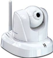TRENDnet TV-IP600W ProView Wireless Pan/Tilt/Zoom Internet Camera, Wi-Fi compliant with IEEE 802.11b/g devices, Compatible with IEEE 802.11n devices when set to wireless b/g/n Mixed Mode, MJPEG video compression at up to 30 frames per second, Resolution up to VGA 640 x 480 pixels, Pan -156° ~ +156° and tilt -45° ~ +70° (TVIP600W TV IP600W TV-IP600 TVIP600) 