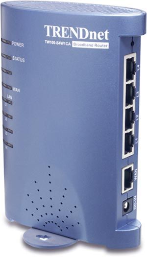 TRENDnet TW100-S4W1CA DSL/Cable Broadband Router with 4-Port Switch 10/100Mbps (TW100 S4W1CA, TW100S4W1CA, TW100-S4W1C, TW100-S4W1, TW100S4W1C, TW100S4W1, Trendware)