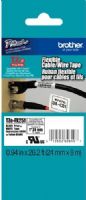 Brother TZeFX251 Flexible ID 24mm x 8m (0.94 in x 26.2 ft) Black Print on White Tape, UPC 012502626107, For Use With PT-1400, PT-1500PC, PT-1600, PT-1650, PT-2200, PT-2210, PT-2300, PT-2310, PT-2400, PT-2410, PT-2430PC, PT-2500PC, PT-2600, PT-2610, PT-2700, PT-2710, PT-2730, PT-2730VP, PT-330, PT-350, PT-3600 (TZE-FX251 TZE FX251 TZEF-X251 TZEFX-251) 