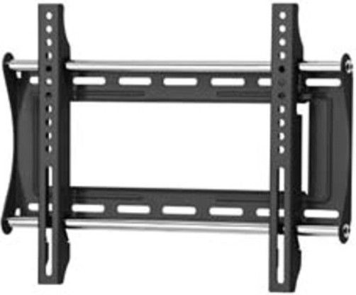 OmniMount U2-FB Fixed Flat Panel Wall Mount, Black, Fits most 23 - 42 flat panels, Supports up to 80 lbs (36.3 kg), Low 1.6 (41mm) mounting profile, Universal rails for greater panel compatibility, Lift n Lock allows you to easily attach your flat panel to the mount, Sliding lateral on-wall adjustment, Open architecture provides easy access to in-wall wiring, UPC 728901016677 (U2FB U2 FB U2F U2F-B)