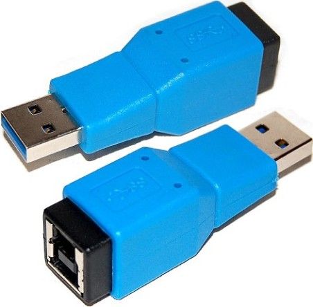 Bytecc U3-ABMF USB 3.0 Type A Male to Type B Female Adapter (U3ABMF U3 ABMF)