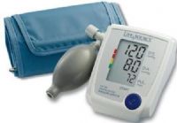 AND A&D Medical UA-705V Advanced Manual Inflate Blood Pressure Monitor with Medium Cuff, One button operation, 30 reading memory, Pressure Rating Indicator, Irregular Heartbeat feature, Displays average readings, Large digital display, Fast measurement, Latex free, Hand-held push button deflation, Medium cuff size 9.4" - 14.2" (24 - 36cm), UPC 093764601576 (UA705V UA 705V) 