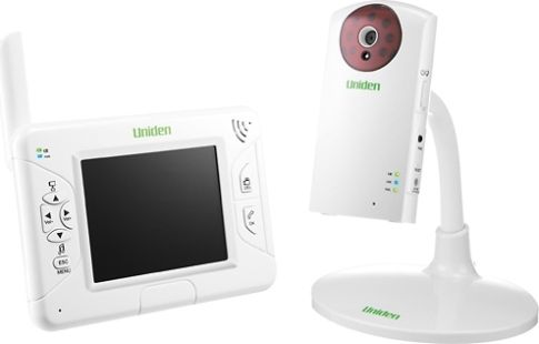 Uniden UBW2101 Digital Wireless Baby Monitor, 2.4GHz Frequency, Digital FHSS Modulation, 500' Range, 4 Camera Channels, 3.5