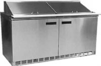 Delfield UC4464N-16 Two Door Reduced Height Refrigerated Sandwich Prep Table, 12 Amps, 60 Hertz, 1 Phase, 115 Volts, 16 Pans - 1/6 Size Pan Capacity, Doors Access, 21.6 cu. ft. Capacity, Swing Door Style, Solid Door, 1/2 HP Horsepower, 2 Number of Doors, 2 Number of Shelves, Air Cooled Refrigeration, Standard Top, 64" Nominal Width, 34.25" Work Surface Height, 64" W x 10" D Cutting Board (UC4464N-16 UC4464N16 UC4464N 16)  