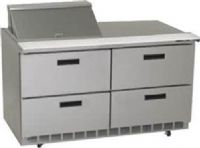 Delfield UCD4460N-8 Four Drawer Reduced Height Refrigerated Sandwich Prep Table, 12 Amps, 60 Hertz, 1 Phase, 115 Volts, 8 Pans - 1/6 Size Pan Capacity, Drawers Access, 20.2 cu. ft. Capacity, 1/2 HP Horsepower, 4 Number of Drawers, Air Cooled Refrigeration, Counter Height Style, Standard Top, 34.25" Work Surface Height, 60" Nominal Width, 60.13" W x 10 D Cutting Board Width (UCD4460N-8 UCD4460N8 UCD4460N 8) 