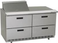 Delfield UCD4464N-12M Four Drawer Reduced Height Refrigerated Sandwich Prep Table, 12 Amps, 60 Hertz, 1 Phase, 115 Volts, 12 Pans - 1/6 Size Pan Capacity, Drawers Access, 21.6 cu. ft. Capacity, 1/2 HP Horsepower, 4 Number of Drawers, Air Cooled Refrigeration, Counter Height Style, Mega Top, 34.25" Work Surface Height, 64" Nominal Width, 64" W x 8" D Cutting Board Width (UCD4464N-12M UCD4464N12M UCD4464N 12M) 