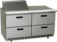 Delfield UCD4464N-8 Four Drawer Reduced Height Refrigerated Sandwich Prep Table, 12 Amps, 60 Hertz, 1 Phase, 115 Volts, 8 Pans - 1/6 Size Pan Capacity, Drawers Access, 21.6 cu. ft. Capacity, 1/2 HP Horsepower, 4 Number of Drawers, Air Cooled Refrigeration, Counter Height Style, Standard Top, 34.25" Work Surface Height, 64" Nominal Width, 64" W x 10" D Cutting Board Width (UCD4464N-8 UCD4464N8 UCD4464N 8) 