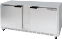Beverage Air UCF60AHC Undercounter Freezer - 60", Counter Height Style, 9 Amps, 60 Hertz, 1 Phase, 115 Voltage, 13.3 cu. ft. Capacity, 1/3 HP Horsepower, 2 Number of Doors, 4 Number of Shelves, Comes with 6" legs, Rear Mounted Compressor Location, Front Breathing Compressor Style, Doors Access, Swing Door, Solid Door, Left/Right Hinge Location, Environmentally-safe R290 refrigerant, Compact design great for use in limited spaces (UCF60AHC UCF-60AHC UCF 60AHC) 
