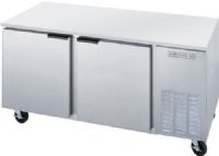Beverage Air UCF67AHC Undercounter Freezer - 67", Counter Height Style, 8.6 Amps, 60 Hertz, 1 Phase, 115 Voltage, 19.2 cu. ft. Capacity, 3/4  HP Horsepower, 2 Number of Doors, 4 Number of Shelves, Comes with 6" legs, Side Mounted Compressor Location, Side / Rear Breathing Compressor Style, Doors Access, Swing Door, Solid Door, Left/Right Hinge Location, Environmentally-safe R290 refrigerant, Compact design great for use in limited spaces (UCF67AHC UCF-67AHC UCF 67AHC) 