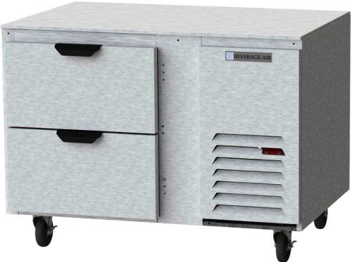Beverage Air UCRD46AHC-2 Compact Undercounter Refrigerator with 2 Drawers - 46