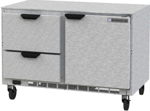Beverage Air UCRD48AHC-2 Compact Undercounter Refrigerator with 1 Door and 2 Drawers - 48
