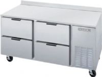 Beverage Air UCRD60AHC-4 Compact Undercounter Refrigerator with 4 Drawers - 60", 8.2 Amps, 60 Hertz, 1 Phase, 115 Voltage, 17.1 cu. ft. Capacity, 1/4 HP Horsepower, 4 Number of Drawers, 35° - 38° Degrees F Temperature Range, Rear Mounted Compressor Location, Front Breathing Compressor Style, Drawers Access, Counter Height Style, Compact design saves space, Environmentally-safe R290 refrigerant (UCRD60AHC-4 UCRD60AHC 4 UCRD60AHC4) 