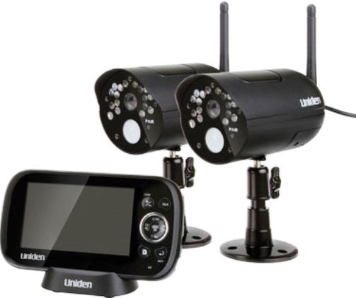 Uniden UDR444 Digital Wireless Video Surveillance System, Black, Screen Size 4.3