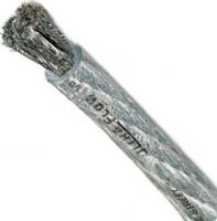 MTX Audio UFX050S Ultra Flow Power Cable 1/0 AWG 50 Feet Reel, Clear, 1/0-gauge power cable, Pure oxygen-free copper wire, Heat and chemical resistant outer coating, Up to 4508 Fine Strands of the purest oxygen-free copper, twisted in a rope-lay construction, CEA-2015 Compliant, UPC 715442142439 (UFX-050S UFX 050S UF-X050S UFX050 StreetWires) 