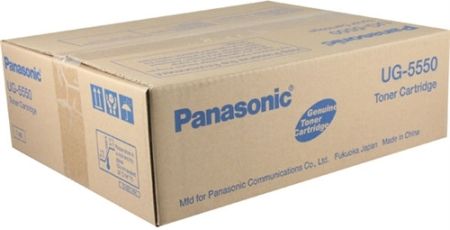 Panasonic UG-5550 Black Toner Cartridge For use with Panafax UF-6950 and UF-7950 Laser Fax Machines, Up to 10000 pages at 5% Coverage, New Genuine Original Panasonic OEM Brand, UPC 092281862774 (UG5550 UG 5550)