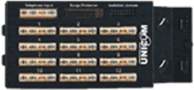 Unicom UHB1-M12B-1 UniHome Plus 12 Port Basic Telephone Module (Bridged), Supports 4 incoming lines and distributes up to 12 telephone outlets, Perfect for basic phone, FAX, or modem service, the module features front termination 110-style blocks and cable pair isolations for easy, hassle-free installations (UHB1M12B1 UHB1M12B-1 UHB1-M12B1 UHB1-M12B UHB1M12B)