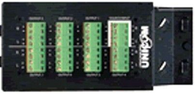 Unicom UHB1-M8AT-1 UniHome Plus 1x7 Zone Audio Module, 1 Unit Half Size, Supports up to 7 pairs of speakers from a single input source, Dimensions 3